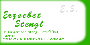 erzsebet stengl business card